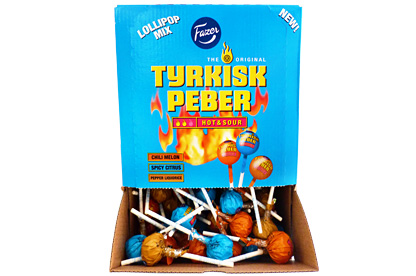 Fazer Tyrkisk Peber Hot & Sour Lollipop Mix (150pcs)