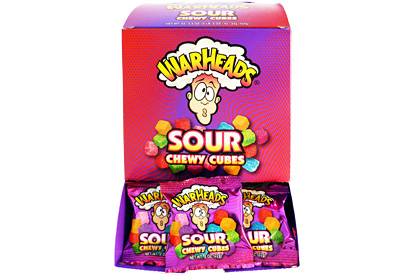 Warheads Sour Chewy Cubes Minis (Box of 42)