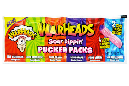 Warheads Sour Dippin’ Pucker Packs