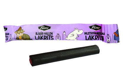 Moomin Blueberry & Raspberry Filled Liquorice Stick