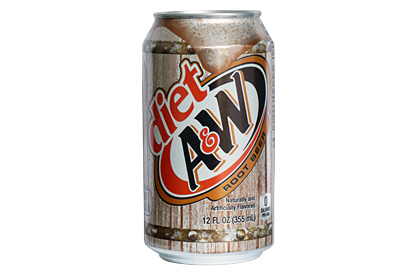 A&W Diet Root Beer 355ml can