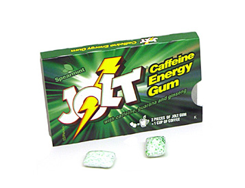 Jolt Spearmint Energy Gum