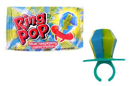 Blue Raspberry Watermelon Ring Pop