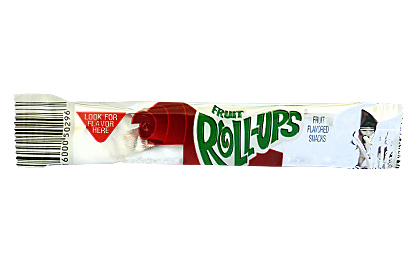 Sizzlin' Red/Yellow Fruit Roll-Ups fruity snack