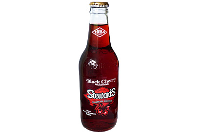 Stewart's Black Cherry Wishniak Soda (Case of 24)