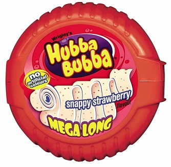 Wrigley Hubba Bubba Tape Strawberry (12 x 56g)