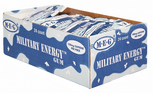 Arctic Mint Military Energy Gum (Box of 24)