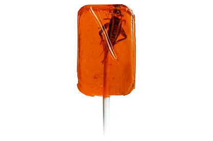Orange Cricket Lollipop