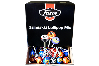 Fazer Salmiakki Lollipop Mix (150pcs)