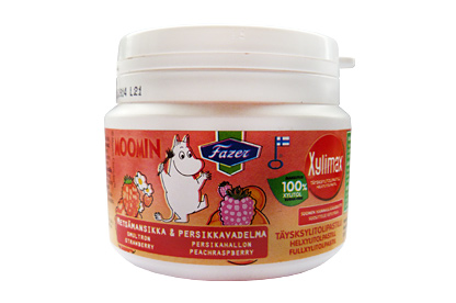 Moomin Strawberry & Peach-Raspberry Xylitol Pastilles