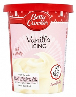 Betty Crocker Icing Vanilla (6 x 400g)