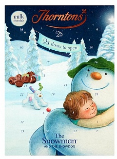 Thorntons Snowman Snowdog Advent Calendar 93g