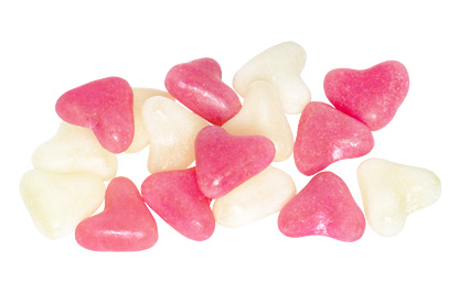 Pink & White Hearts (250g)