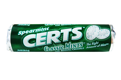 Spearmint Certs (Box of 24)