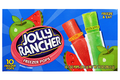 Ice Pops Freezer Bar Variety Pack | 1 Box Each of Jolly Rancher, Warheads,  Sonic, Sunkist and Skittles Popsicles | Bundle with Ballard Cold Treats