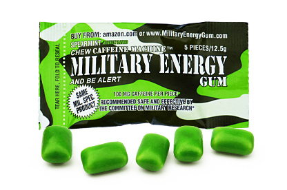 Spearmint Military Energy Gum