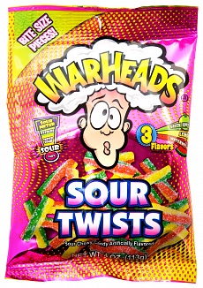 Warheads Sour Twists (12 x 113g)