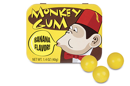 Banana Flavour Monkey Gumballs
