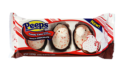 Peeps Dark Chocolate Dipped Candy Cane Chicks (3ct) (Box of 24)