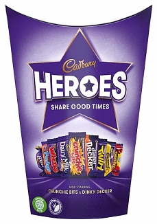 Cadbury Heroes Small Carton (9 x 185g)