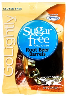 GoLightly Sugar Free Root Beer Barrels American Candy UK GoLightly Sugar Free Root Beer Barrels American Candy UK