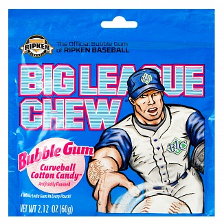 Cotton Candy Big League Chew Bubble Gum (Box of 12)