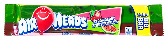 Airheads Strawberry & Watermelon 2-in-1 Big Bar