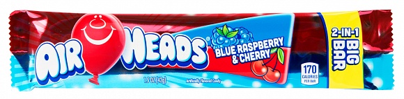 Airheads Blue Raspberry & Cherry 2-in-1 Big Bar (12 x 24ct)