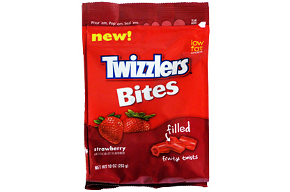 Strawberry Filled Twizzlers Bites