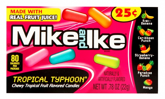 Mike and Ike Tropical Typhoon Minis (Box of 24)