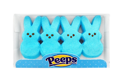 Peeps Blue Marshmallow Bunnies (4ct)