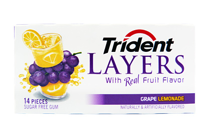 Trident Layers Grape Lemonade Gum