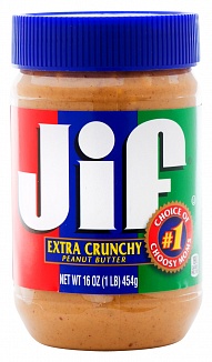 Jif Extra Crunchy Peanut Butter (454g)