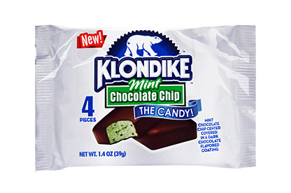 Mint Chocolate Chip Klondike Candy Bar