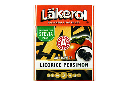 Läkerol Liquorice Persimmon (Box of 48)