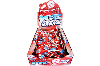 Cherry Ice Blow Pops (Box of 48)