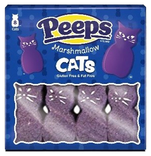 Peeps Marshmallow Cats (8ct) (12 x 85g)
