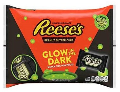 Reese's Peanut Butter Cups Snack Size with Glow in the Dark Wrappers (21 x 265g)