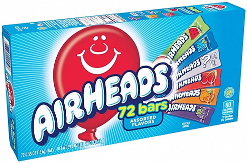 Airheads Assorted Bars 72 Pack (15 x 1.15kg)