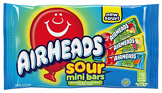 Airheads Bars Mini Assorted Sour (12 x 340g)