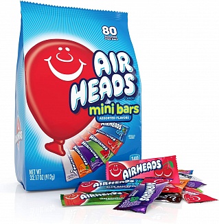 Airheads Bars Mini Assorted 80 Pack (912g)