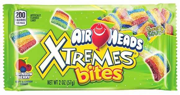 Airheads Xtremes Sour Rainbow Berry Bites (Box of 18)