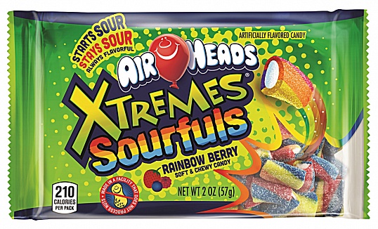 Airheads Xtremes Sourfuls Rainbow Berry (18 x 57g)