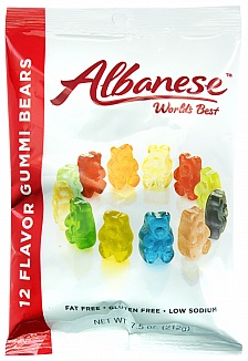 Albanese 12 Flavour Gummi Bears (212g) (Case of 12)