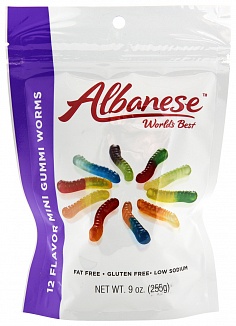 Albanese 12 Flavour Mini Gummi Worms (255g)