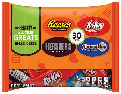 Assorted Reese’s, Kit Kat, Hershey’s & Almond Joy 30 pieces (12 x 441g)