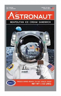 Astronaut Food Neapolitan Ice Cream Sandwich