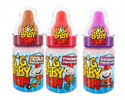Bazooka Big Baby Pop! Mixed Flavours (12 x 32g)