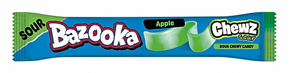 Bazooka Chewz Sour Bar Apple (60 x 14g)