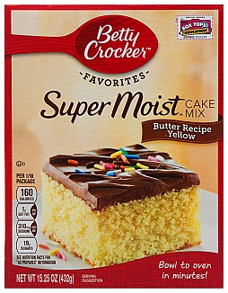 Betty Crocker Super Moist Cake Mix Butter Recipe Yellow (12 x 453g)